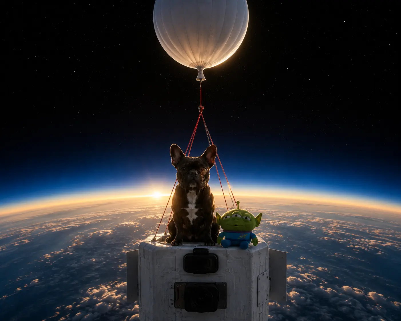 Sunrise at the edge of space